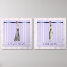 Regency Era Grace & Fashions - Lilac Photo Tiles