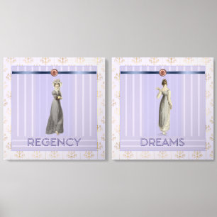 Regency Era Grace & Fashions - Lilac Photo Tiles