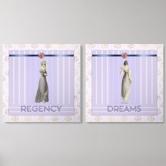 Regency Era Grace & Fashions - Lilac Photo Tiles