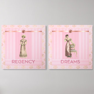 Regency Era Grace & Fashions-Rose Pink Photo Tiles