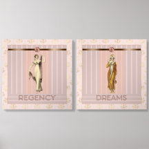 Regency Era Grace & Fashions - Taupe Photo Tiles