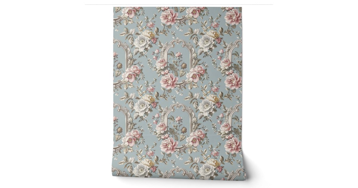 Regency Era Victorian England Pattern Wallpaper | Zazzle