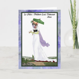 Regency Fashion 1800 greeting card