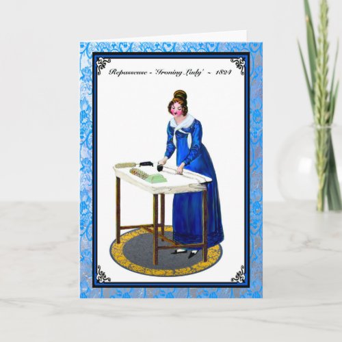 Regency Fashion 1824 greeting card