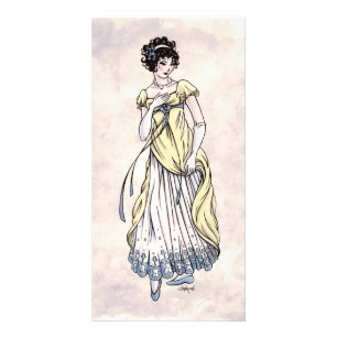 Regency Fashion Art Jane Austen Lady #1 - 4x8 Card