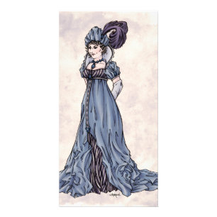 Regency Fashion Art Jane Austen Lady #3 - 4x8 Card