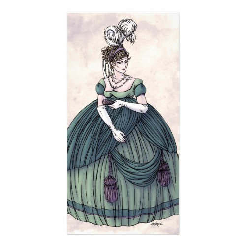 Regency Fashion Art Jane Austen Lady 4 _ 4x8 Card