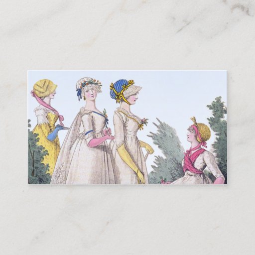 Customizable Regency Fashion Custom Personal Calling Cards Business Card
