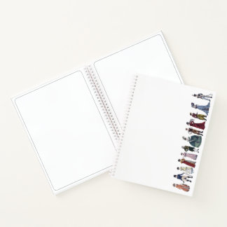 Regency Fashion Historical Jane Austen 8.5x11 Notebook