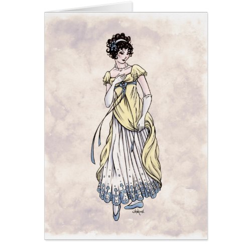 Regency Fashion _ Lady 1 _ Art Card