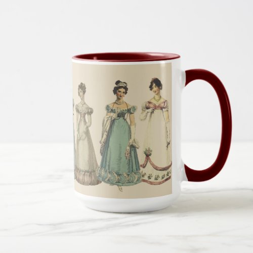 Regency Fashion Mug for Jane Austen Fans