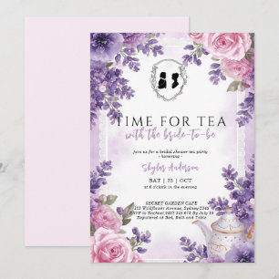 Regency Floral Tea Party bridal shower  Invitation