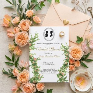 Regency Floral Tea Party bridal shower  Invitation