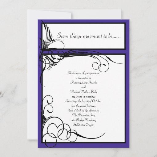 Regency Floral Wedding Invitations Zazzle