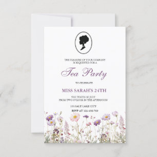 Regency Garden Birthday Party   Invitation