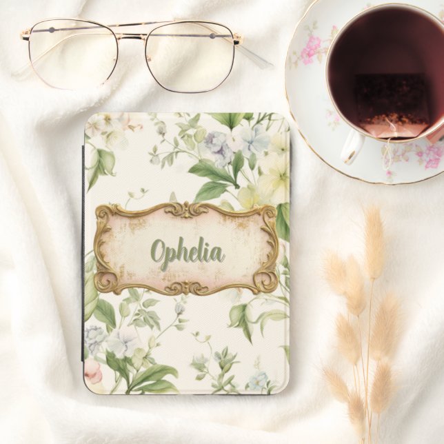 Regency Gardenl Personalized Kindle Cover (In Use (Hygge))