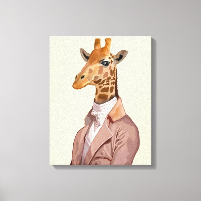 Regency Giraffe Canvas Print (Front)