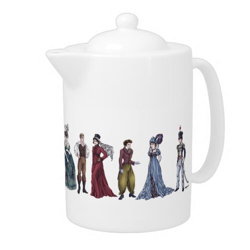 Regency Historical Fashion Jane Austen Teapot
