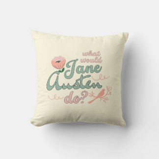 Regency Jane Austen Romantic Throw Pillow