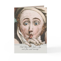 Regency Jane Austen Surprise Funny Birthday Card