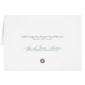 Regency Kontra Dance Contradance Notecards Cards (Back Horizontal)