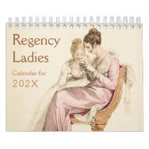 Regency Ladies Vintage Jane Austen Fans Calendar