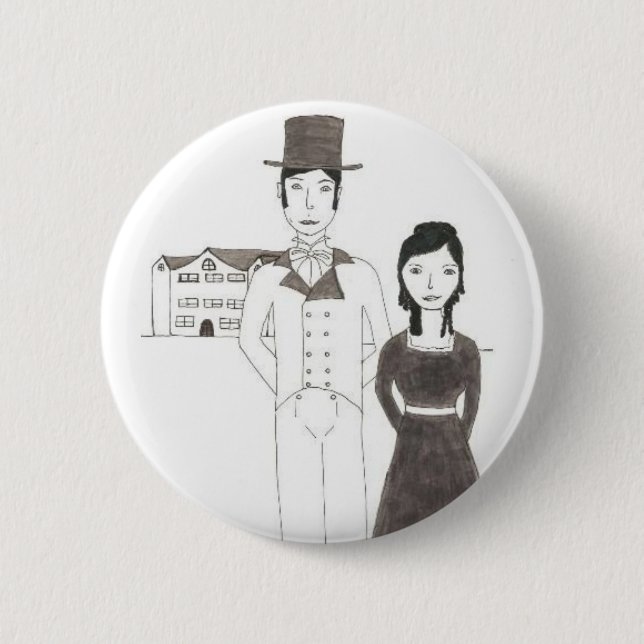 Regency Man and Wife (Time Won't Let Me Go) Pinback Button (Front)