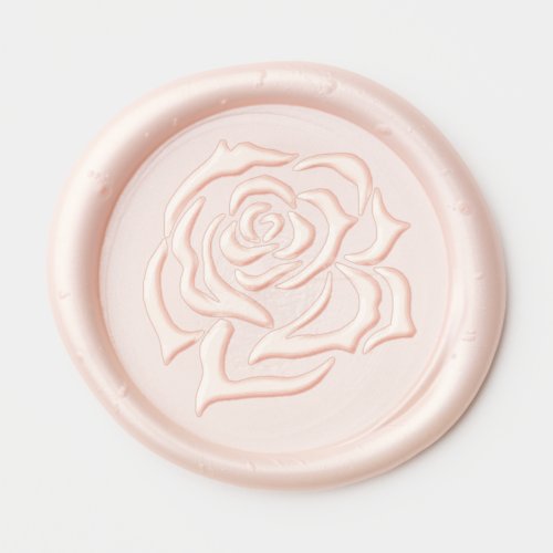 Regency Pink Roses Tribal Wax Seal Sticker