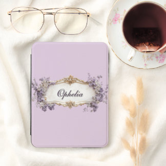Regency Purple Floral Personalized Kindle Cover