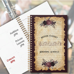 Regency Romance Clarinet Rehearsal Planner Book