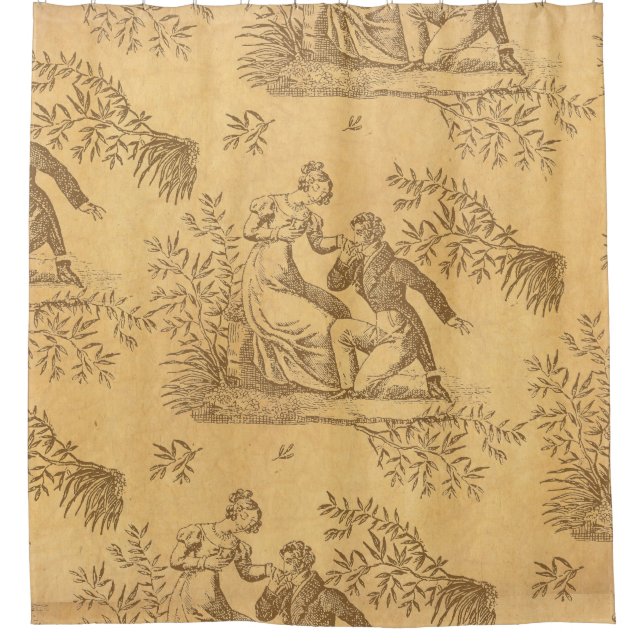 Regency Romance Shower Curtain (Front)