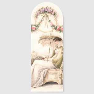 Regency Rose Garden Reading Lady Bookmarks