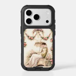 Regency Rose Garden Reading Lady iPhone 17 Pro Case