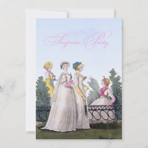 Regency Surprise Birthday Party Custom Invitations