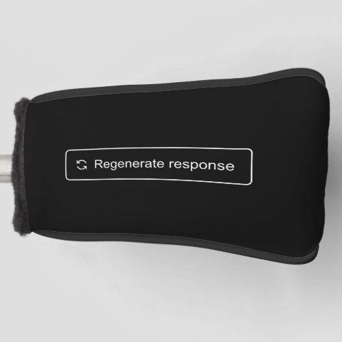 Regenerate Response Golf Head Cover