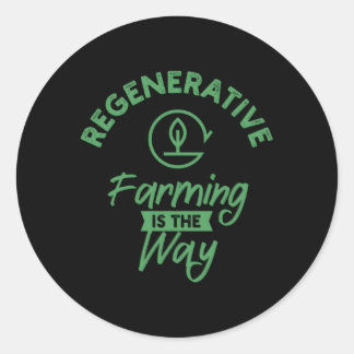 Regenerative Farming Classic Round Sticker