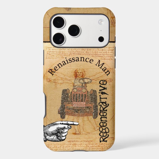 Regenerative Renaissance Man Steampunk Inspired Case-Mate iPhone Case (Back)