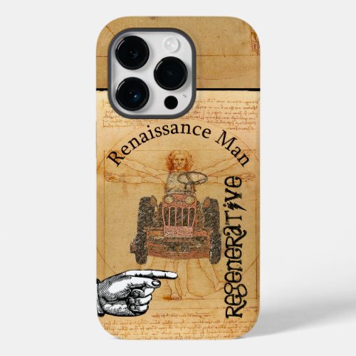 Regenerative Renaissance Man Steampunk Inspired Case_Mate iPhone 14 Pro Case