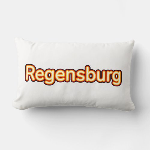 Regensburg Deutschland Germany Lumbar Pillow