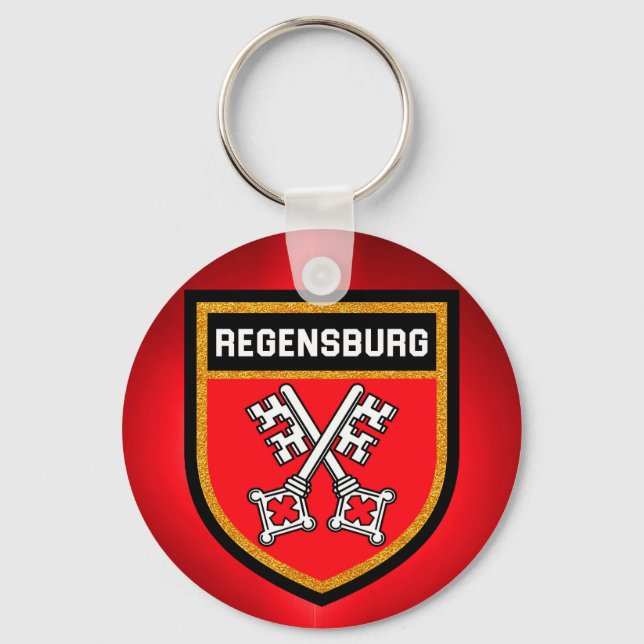 Regensburg Flag Keychain (Front)