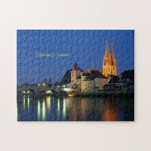 Regensburg Germany scenic landscape Jigsaw Puzzle