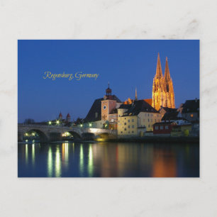Regensburg, Germany scenic landscape photo Postcard