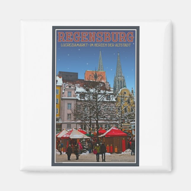 Regensburg Kohlenmarkt Magnet (Front)