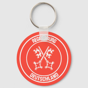 Regensburg Round Emblem Keychain