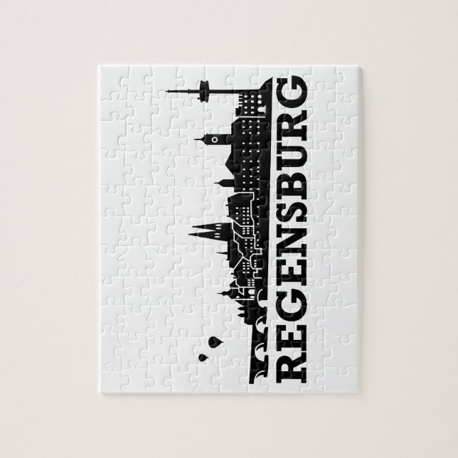 Regensburg Skyline Jigsaw Puzzle (Vertical)