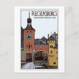Regensburg - Steinerne Brücke Postcard