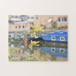Regent's Canal Reflection Islington London England Jigsaw Puzzle