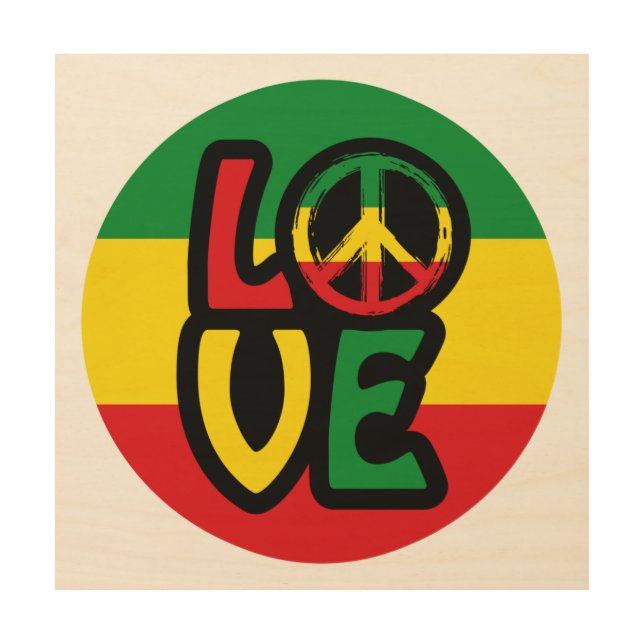 Reggad LOVE Wood Wall Art (Front)