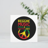 Reggae and Peace Symbol with positive quotes (Standing Front)