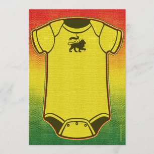 Reggae Baby Shower Invitations